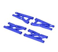 Rc Bras Oscillant pour Arrma 3S pour Granite pour Senton 1/10 Alliage D'aluminium Avant Arrière 4Pièces Bras Suspension AR330443 AR330516 RC Réparation Voiture Les Pièces(Blue)
