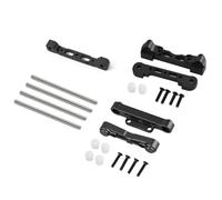 Rc Bras Oscillant pour Arrma pour Felony pour Infraction 1/7 Code des Bras Suspension Avant Arrière Métal avec Goupille Amélioration Voiture RC Pièces Réparation Modification(Black)