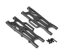 Rc Bras Oscillant pour Arrma pour Kraton pour Outcast 4X4 4S V2 pour Blx 1/10 Suspension Arrière Métal Bras Oscillant ARA330710 Voiture RC Pièces Réparation Modification(Black)