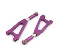 Rc Bras Oscillant pour HSP 860002 60004N 1/8 Bras Suspension Supérieur Avant Voiture Miniature Télécommandée Amélioration Camion Pièces Réparation Modification(Purple)