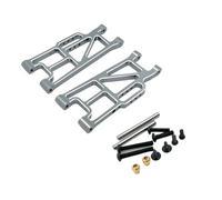 Rc Bras Oscillant pour MJX pour Hyper Go 10208 V2 1/10 Suspension Avant Arrière Métal Bras Oscillant Amélioration Voiture RC Réparation Modification Pièces Et Accessoires(Gray,Rear)