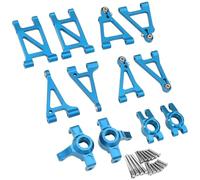 Rc Bras Oscillant pour MJX pour Hyper Go 14303 14302 14301 1/14 Ensemble Direction Avant Arrière Supérieur Bas Kit Bras Oscillant RC Mise À Niveau Réparation Modifier La Pièce(Blue,Set 1)