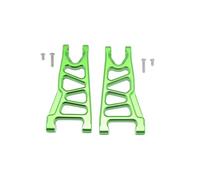 Rc Bras Oscillant pour Rock pour Vorteks 4WD 3S 1/10 Suspension Avant Inférieure Métal Bras Oscillant AR330443/AR330543 Voiture RC Pièces Réparation Modification(Green)