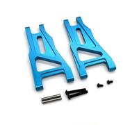 Rc Bras Oscillant pour Tamiya Denetsu pour Fighter pour Nxgen DT04 58741 DT03 58587 58628 1/10 Bras Suspension Inférieur Avant Métal Voiture RC Pièces Réparation Modification(Blue)