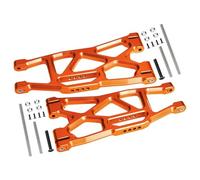 Rc Bras Oscillant pour Traxxas Funco Pro 1/6 pour X-MAXX X-Monster 6S 8S 1/5 Bras Suspension Inférieurs Avant Arrière Métal 7730 7731 Voiture/Camion RC Pièces Détachées(Orange)