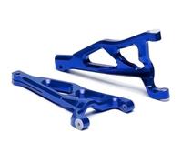 Rc Bras Oscillant pour Traxxas pour E-Revo 2.0 pour VXL 86086-4 1/10 Bras Suspension Supérieurs Avant Gauche Droit Alliage 8631 8632 Voiture RC Pièces Réparation Modification(Blue)
