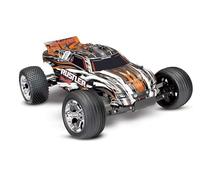 RC Buggy Traxxas Rustler 1:10 RTR sans batterie/chargeur étanche jusqu'à 55 kMh