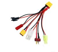 RC Câble de charge parallèle avec connecteur xt60 vers T et connecteur SM2P, répartiteur 1 à 6 pour batteries RC, compatible avec XT30U-F et pour tamiya, câble adaptateur robuste pour drones et