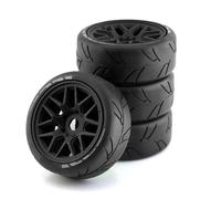 RC Caoutchouc Pneus Pour VRX Pour HPI WR8 Pour HSP Pour Hobao 1/8 1 Jeu 103 Mm RC Tout-terrain Pour Buggy Voiture Rallye Pneus Roues Hexagonales 17 Mm Accessoires Mise À Niveau(Black)
