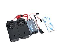 RC Car 2nd Generation Motor Sound Simulator Set RC Car Engine Simulator Sound, télécommande Module de Simulation de Moteur de Moteur Sound avec 2 Haut-parleurs pour 1/10 Modèle de véhicule