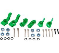 RC Car avant de direction Cup C siège arrière essieu kit adapté pour Traxxas Slash 2WD en alliage d'aluminium de mise à niveau des pièces vertes