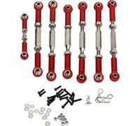 RC Car barres d'accouplement Full Set en alliage d'aluminium tige d'acier-serpentins pour Traxxas Slash 1/10 histoires courtes pièces de mise à niveau rouge