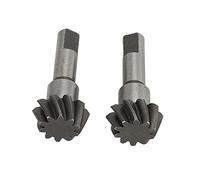 RC Car Bevel Gear High Performance Steel Differential Gear Set for ZD Racing 10 7502 1/10 RC Desert Car Durable Smooth Riding Replacement Parts Silver 27x12mm 10T 2Pcs
