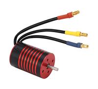 RC Car Brushless Motor Powerful High Efficiency for 1/14 1/16 Remote Controlled Vehicle Black and Red (4700KV)
