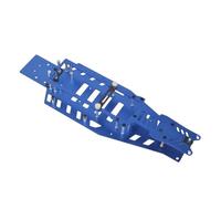 RC Car Cadre Pour Traxxas 2 Roues Motrices Pour Rustler Pour VXL Pour Bandit Kit Châssis Inférieur Supérieur Alliage D'aluminium Accessoires Voiture Radiocommandée Mise À(Blue)