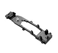 RC Car Cadre Pour WPL D12 1/10 1 Pièce Châssis Métal CNC Cadre Poutre Voiture Dérive RC Véhicules À Chenilles Mise Niveau Remplacement Réparation(Black)