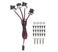 RC Car LED Light High luminosité du toit Spotlights avant 1/10 Crawler Axial Scx10 90046 Gen8 (Feu rouge)
