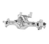 RC Car Metal Front Axle Assembly, 1/10 Front Axle for HSP 94180 RGT 18000 Crawler Truck, CNC Machined Alloy Replacement Part with Lightweight Anti - Corrosion Design (Silver)