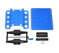 RC Car Repair Stand Manual Lift Workstation Anti Slip Pad pour RC Car Maintenance Affichage (Schwarz und Blau)