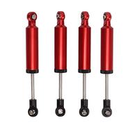 RC Car Shock Absorber Aluminum Alloy 100mm Damper with Internal Spring High Performance Upgrade for 1/10 RC Crawler Car SCX10 D90 D110 HPI 4pcs (Red)
