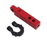 RC Car Towing Hook, RC Railer High School Broad Compatibilité pour la Décoration (Rouge avec Bouton Noir)