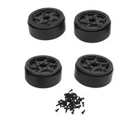 RC Car Wheel Hub Fibre carbone Léger durable adapté pour 1/10 RC CARS SCX10 RR10 (Noir)