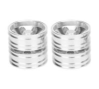 RC Car Wheel Rims Hubs Aluminum Alloy Durable CNC Machined Front Rear Wheels for 1/14 Tractor Truck Silver 47mm 2PCS (Arrière 170 mm / 6,7 pouces de largeur)