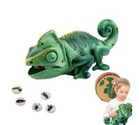 RC Chameleon Toy - Animal Rampant électronique à télécommande avec lumières LED | Caméléon Faux réaliste, sans Danger pour Les, idéal comme Anniversaire avec Un Anniversaire, Apprendre des