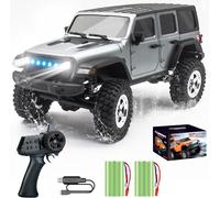 Rc Crawler 1:18 Camion D'escalade 4x4 Avec 2 Batteries,Camion Télécommandé Tout Terrain Rock Crawler Truck 4wd Off Road Rc Jeep Avec Lumière Froide,Étanche