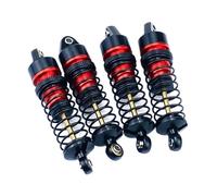 Rc Crawler Amortisseurs pour Arrma pour Granite pour Grom pour Typhon pour Mojave 1/18 1/14 4 Pièces Damortisseurs Avant Arrière Métal pour Pièces Mise À Niveau(Red)