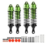 Rc Crawler Amortisseurs pour Arrma pour Vorteks 4WD 3S pour BLX 1/10 Stadium Truck RTR ARA4305V3 ARA330722 ARA330723 Amortisseur Avant Et Arrière en Aluminium(Green)