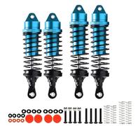 Rc Crawler Amortisseurs pour Arrma pour Vorteks 4WD 3S pour BLX 1/10 Stadium Truck RTR ARA4305V3 ARA330722 ARA330723 Amortisseur Avant Et Arrière en Aluminium(Blue)