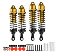 Rc Crawler Amortisseurs pour Arrma pour Vorteks 4WD 3S pour BLX ARA4305V3 ARA330722 ARA330723 1/10 Amortisseur Avant Et Arrière en Aluminium Stadium Truck RTR(Yellow)