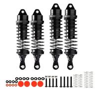 Rc Crawler Amortisseurs pour Arrma pour Vorteks 4WD 3S pour BLX ARA4305V3 ARA330722 ARA330723 1/10 Amortisseur Avant Et Arrière en Aluminium Stadium Truck RTR(Black)