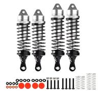 Rc Crawler Amortisseurs pour Arrma pour Vorteks 4WD 3S pour BLX ARA4305V3 ARA330722 ARA330723 1/10 Amortisseur Avant Et Arrière en Aluminium Stadium Truck RTR(Silver)