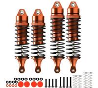 Rc Crawler Amortisseurs pour Arrma pour VORTEKS ARA4305V3 ARA4105V4 ARA4105SV4 1/10 RC Amortisseur Avant Arrière en Aluminium ARA330722 ARA330723(Orange)