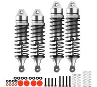 Rc Crawler Amortisseurs pour Arrma pour VORTEKS ARA4305V3 ARA4105V4 ARA4105SV4 1/10 RC Amortisseur Avant Arrière en Aluminium ARA330722 ARA330723(Silver)