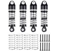 Rc Crawler Amortisseurs pour Axial pour SCX24 pour Deadbolt C10 1/24 4 Pièces De Voiture RC Amortisseurs À Huile en Aluminium 33/38/43 Mm(33mm Black)