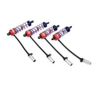 Rc Crawler Amortisseurs pour Axial pour TRX4 1/10 Amortisseur À Bain D'huile Réglable Suspension Avant 92 Mm Et Arrière 105 Mm Pièces De Voiture RC Camion Chenille(Red)