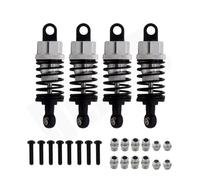 Rc Crawler Amortisseurs Pour HPI Pour HSP Pour Tamiya Pour TT02 Pour TT01 Pour Kyosho Pour Redcat 1/10 Amortisseur Huile Alliage D'aluminium RC Drift Voiture Course(Silver,4PCS)
