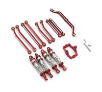 Rc Crawler Amortisseurs pour JJRC C8801 C8809 AX-8560 1/18 RC Télécommande Voiture Accessoires Amortisseur Tige Ensemble(Red)