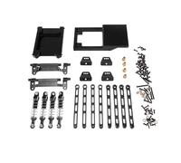Rc Crawler Amortisseurs pour MN pour MN168 pour MN78 1/12 Kit De Vulnérabilité D'amortisseur Tige Métallique pour Voiture Télécommandée Accessoires Véhicules Chenilles Mise Niveau(Black)