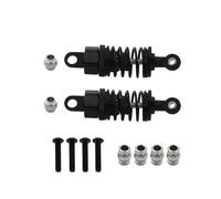 Rc Crawler Amortisseurs pour Tamiya pour TT02 pour TT01 M05 pour HPI pour HSP pour Kyosho pour Redcat 1/10 2 Amortisseurs À Huile en Alliage D'aluminium pour Voiture RC(Black)