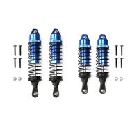 Rc Crawler Amortisseurs pour Traxxas 4x4 1/10 Amortisseur en Alliage Daluminium Assemblage Complet en Métal Gros Alésage Avant Arrière Voiture RC Camion Réparation Mise Niveau(Blue)