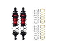 Rc Crawler Amortisseurs pour Traxxas pour Mini pour MAXX 107154-1 Alliage Avant/arrière Réglable pour Amortisseur À Ressort 87 Mm(Red)