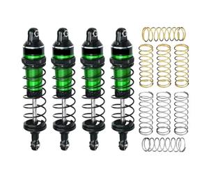 Rc Crawler Amortisseurs pour Traxxas pour Mini pour Maxx Monster Truck 1071541 Voiture Télécommandée GPM Métal 7075 3760 10765 Amortisseur Avant Et Arrière en Alliage Daluminium 87 Mm(Green)