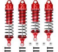 Rc Crawler Amortisseurs pour Traxxas pour Slash 2WD pour Hoss pour Rustler 4X4 pour VXL pour Slash pour Bandit pour Nitro pour Stampede 1/10 Esilun RC Amortisseur À Huile(Red)