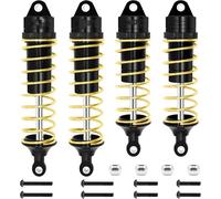 Rc Crawler Amortisseurs pour Traxxas pour Slash 2WD pour Hoss pour Rustler 4X4 pour VXL pour Slash pour Bandit pour Nitro pour Stampede 1/10 Esilun RC Amortisseur À Huile(Black Yellow)