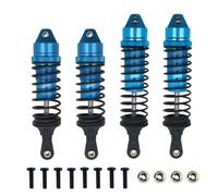 Rc Crawler Amortisseurs pour Traxxas pour Slash 4WD 2WD pour Rustler pour VXL pour Stampede 1/10 RC Car Upgrade Part Amortisseurs Avant Et Arrière en Aluminium(Titanium Blue)