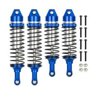 Rc Crawler Amortisseurs pour Traxxas pour Slash 4x4 2WD pour Rustler pour Stampede 1/10 Ensemble Damortisseurs Avant Et Arrière Alliage Daluminium Pièces Mise À Niveau(Blue White)